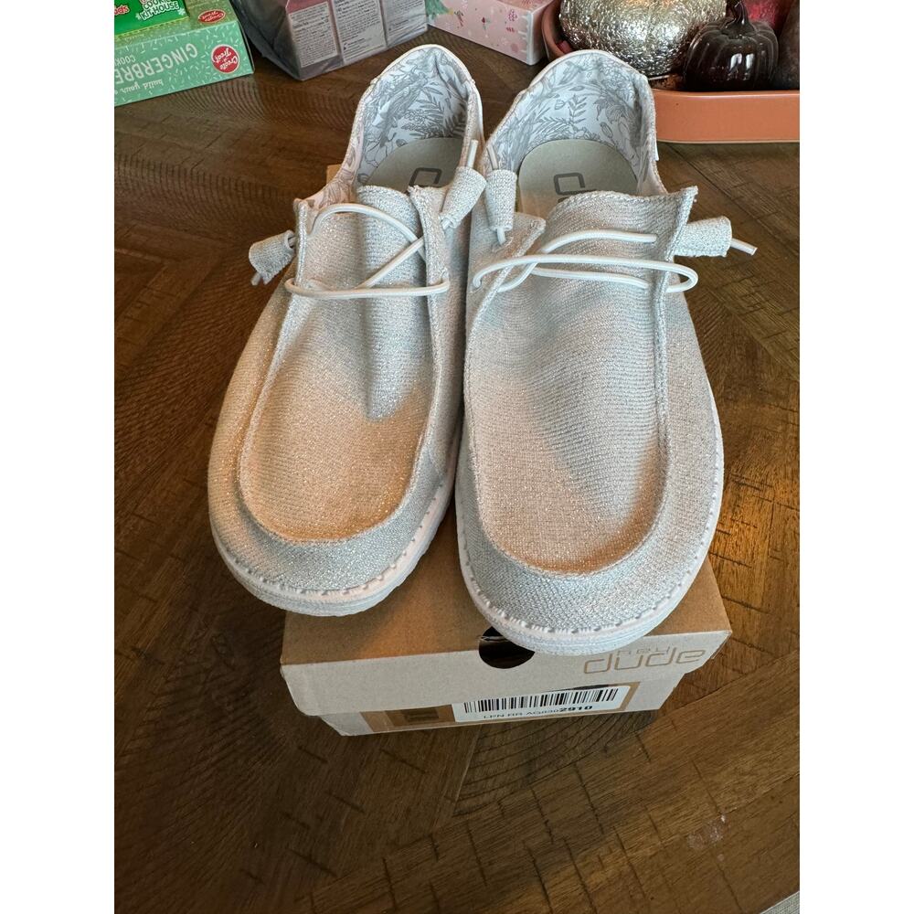 Women's Hey Dude Wendy Stretch Sparkling White